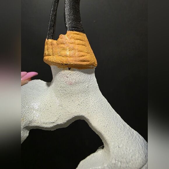 Cast Iron Metal Longhorn Steer Cow Skull Wall Plaque Rustic Western Desert - Picture 8 of 9